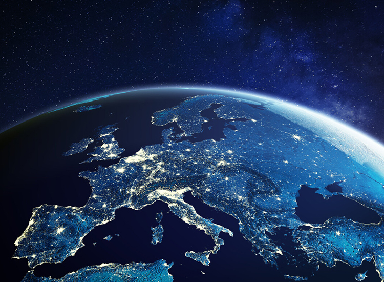 europe Földünk az űrből nézve